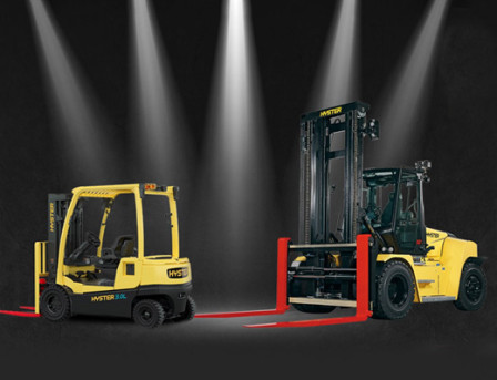 Award winnende Hyster heftrucks JXNL en H16XD-6