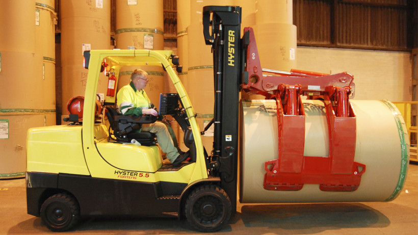 Hyster LPG truck rijdt op biopropaangas 