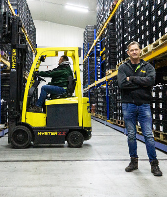 "De maten van onze elektrische Hyster heftrucks zijn helemaal afgestemd op de beschikbare ruimte"