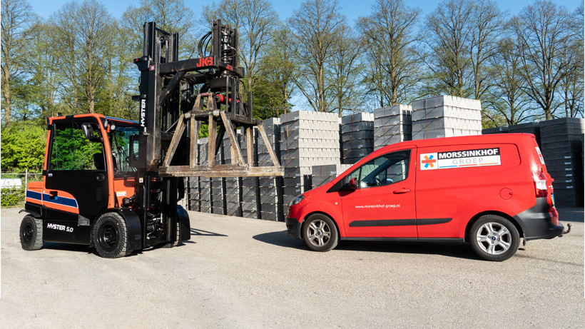 uitlevering lithium-ion-heftruck voor Morssinkhof Groep