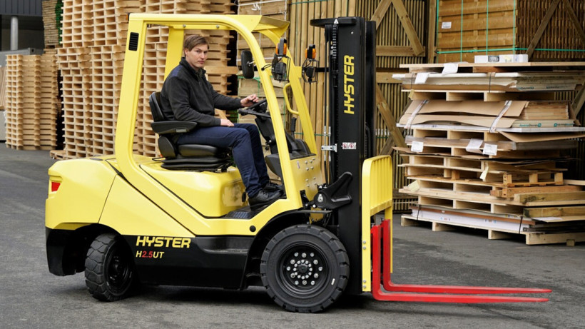 Hyster LPG truck rijdt op biopropaangas 