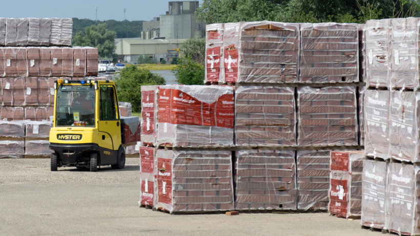 Wienerberger reduceert CO2-uitstoot met Hyster 1heftruck voorzien van lithium-ion batterij