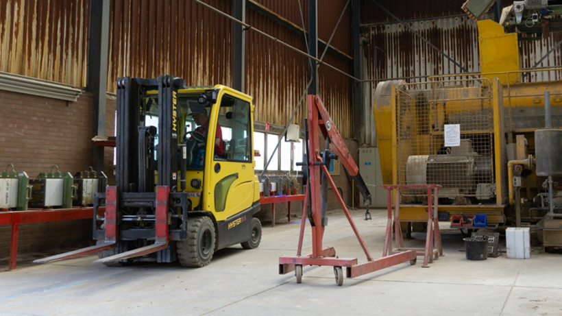 Wienerberger reduceert CO2-uitstoot met Hyster heftruck voorzien van lithium-ion batterij 4